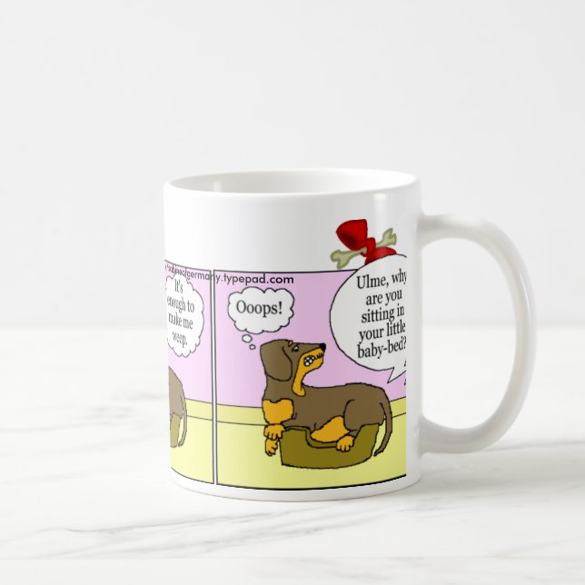 Dachshund Mug: Shrinking World Coffee Mug (Right)