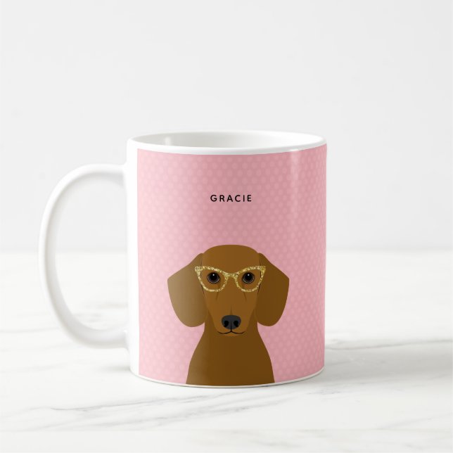 Dachshund Mugs (Left)