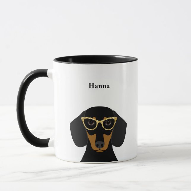 Dachshund Mugs (Left)