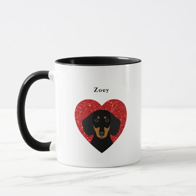Dachshund Mugs (Left)