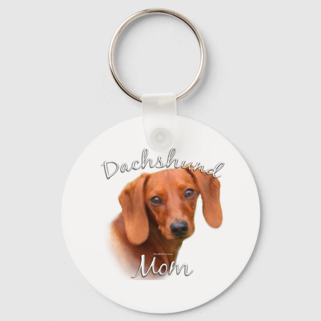 Dachshund Mum 2 Key Ring (Front)