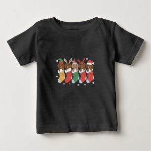 Dachshund Mum Christmas Dog Lover Gift New Year  Baby T-Shirt