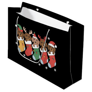 Dachshund Mum Christmas Dog Lover Gift New Year Large Gift Bag