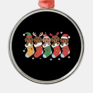 Dachshund Mum Christmas Dog Lover Gift New Year Metal Tree Decoration
