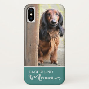Dachshund Mum Longhaired  Add Your Dog Photo Case-Mate iPhone Case