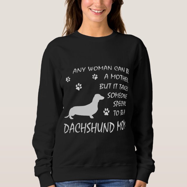 Dachshund Mum Sweatshirt Birthday Dog Mama Gifts (Front)