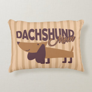 Dachshund Mum Throw Pillow