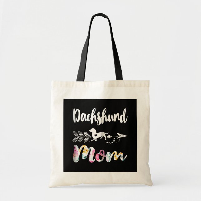 Dachshund Mum Tote Bag (Front)