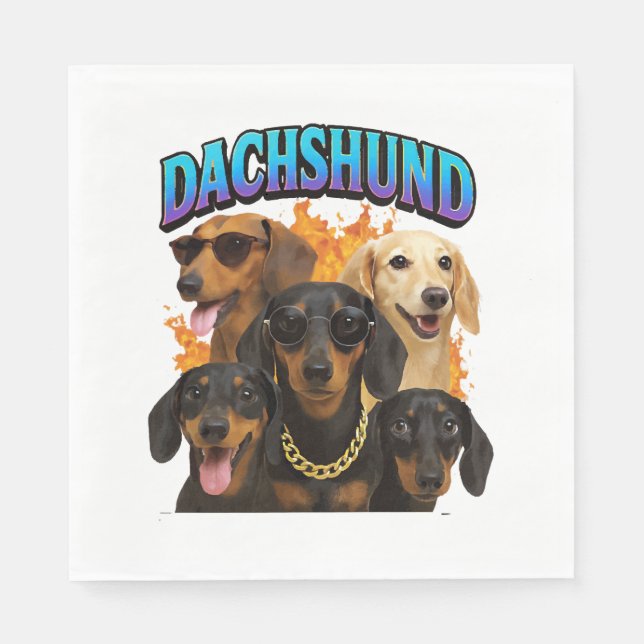 Dachshund  napkin (Front)