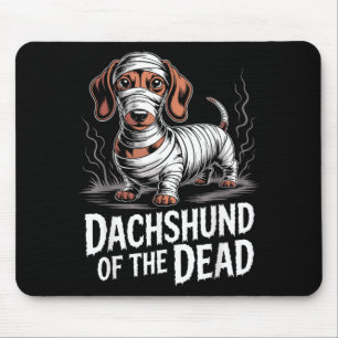 Dachshund Of Dead Funny Dog Halloween Mummy Mouse Pad
