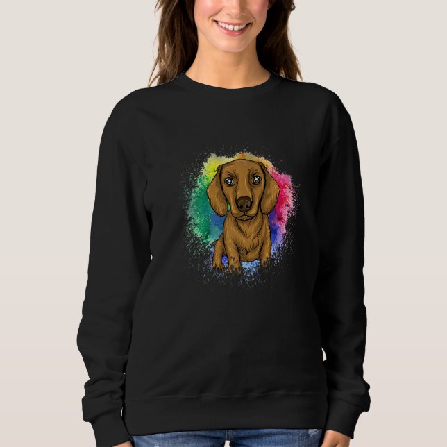 Dachshund Owner Sausage Dog Doxie Wiener Women Dac Sweatshirt (Front)