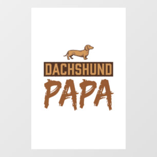 Dachshund Papa Vintage Engraving Dog Dad Design_1
