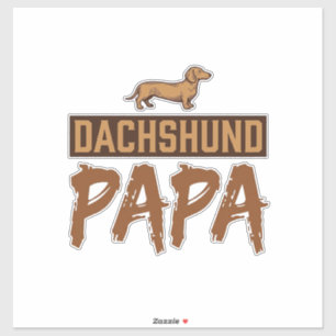 Dachshund Papa Vintage Engraving Dog Dad Design_1