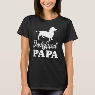 Dachshund Papa Weenie Wiener Dog papa Grandpa fath T-Shirt
