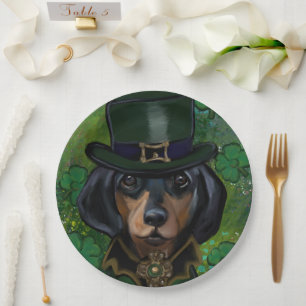 Dachshund  paper plate
