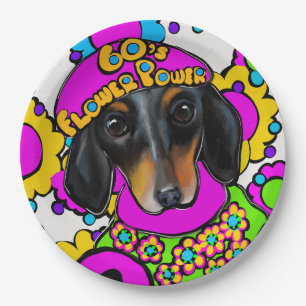 DACHSHUND  PAPER PLATE