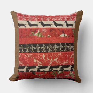 Dachshund Parade Cushion