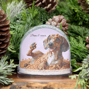 Dachshund Party Snowglobe