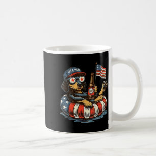Dachshund Patriotic Dog USA 250 Independence Day Coffee Mug