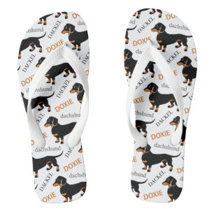 Dachshund Pattern Jandals