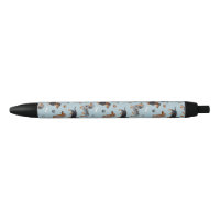 Dachshund Paws and Bones Pattern Blue