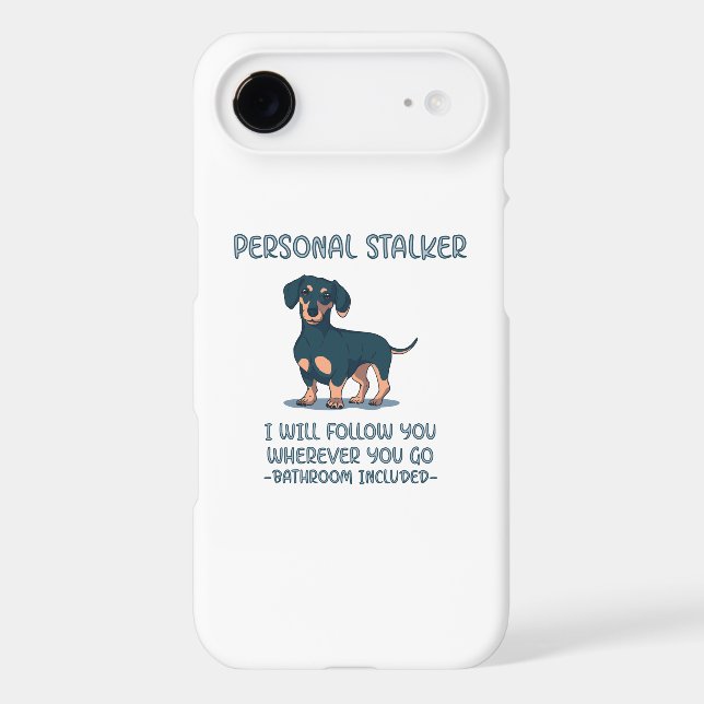 Dachshund Personal Stalker Case-Mate iPhone Case (Back)