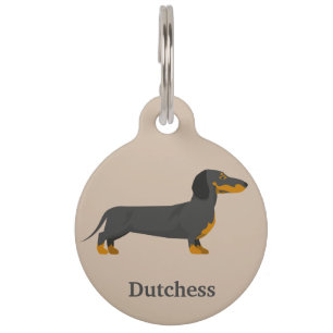 Dachshund Personalise Pet Tag