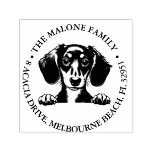 Dachshund Personalised Theme  Self-inking Stamp