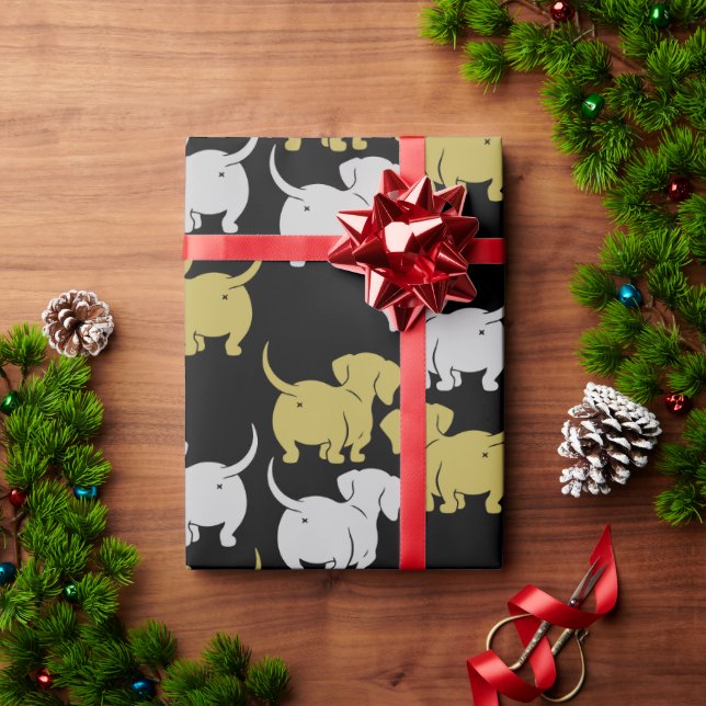 Dachshund Pet Dog Wrapping Paper (Holiday Gift)