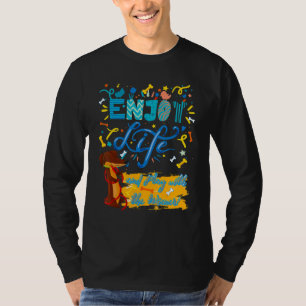 DACHSHUND PET FUNNY WIENER DOG ENJOY LIFE POSITI T-Shirt