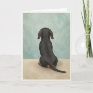 Dachshund Pet Sympathy Card