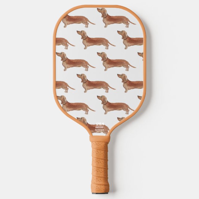 Dachshund Pickleball Paddle (Front)