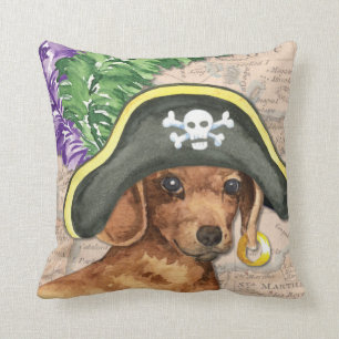 Dachshund Pirate Cushion