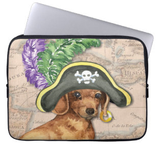 Dachshund Pirate Laptop Sleeve