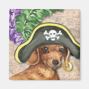 Dachshund Pirate Magnet