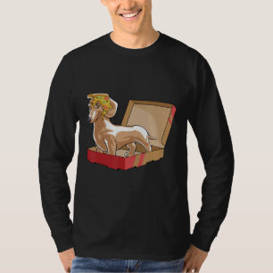 Dachshund Pizza Hound Dog Puppy Funny Slice Gift T-Shirt