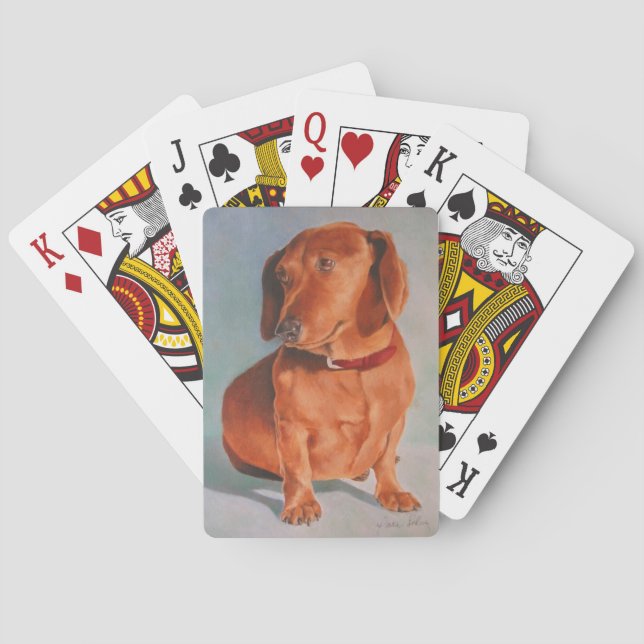 Dachshund Playing Cards (Back)
