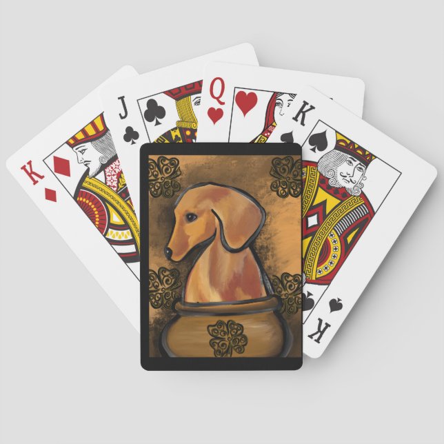 DACHSHUND          PLAYING CARDS (Back)