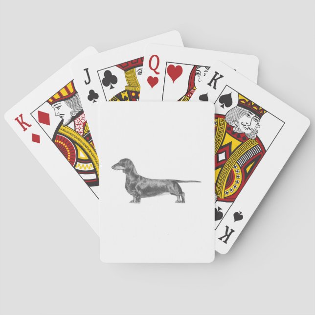 Dachshund Playing Cards (Back)