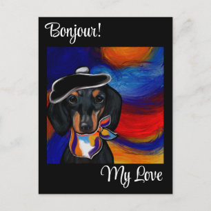 DACHSHUND    POSTCARD