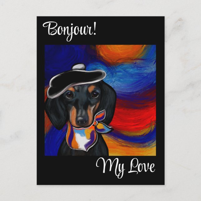 DACHSHUND    POSTCARD (Front)