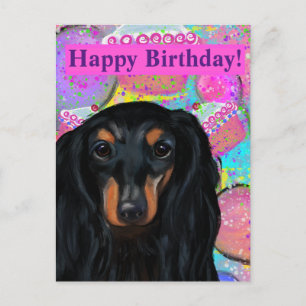 DACHSHUND POSTCARD