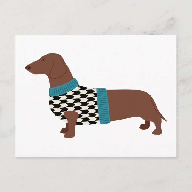 Dachshund Postcard (Front)