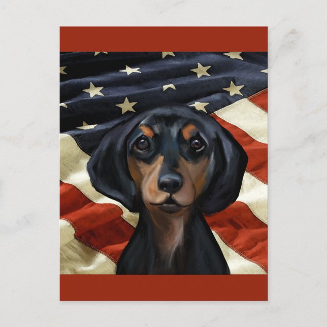 DACHSHUND POSTCARD (Front)