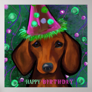 DACHSHUND POSTER