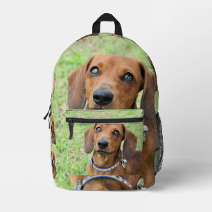 Dachshund printed backpack