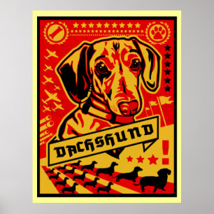Dachshund Propaganda Print