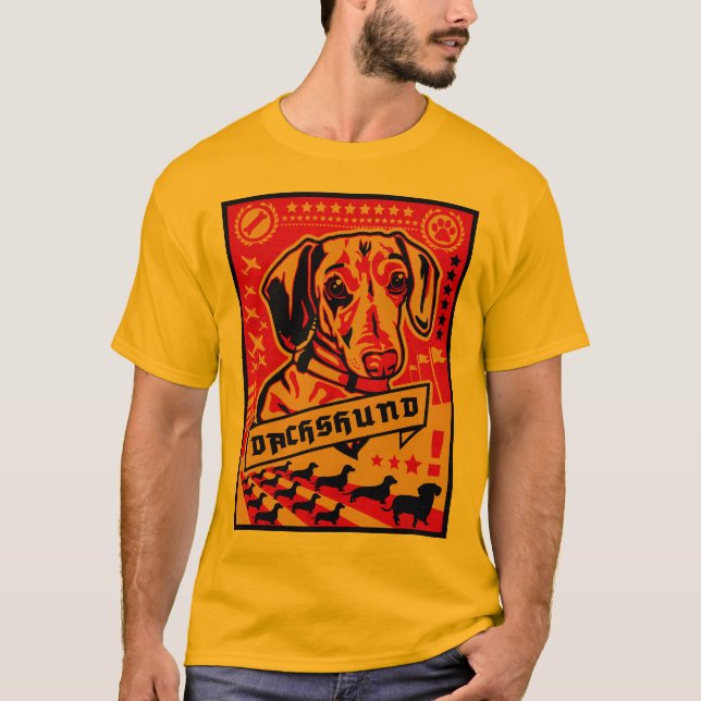 Dachshund Propaganda T-Shirt (Front)