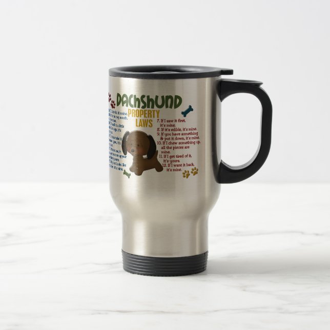 Dachshund Property Laws 4 Travel Mug (Right)