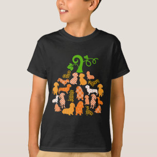 Dachshund Pumpkin Shape Plaid Leopard Dog Autumn T-Shirt